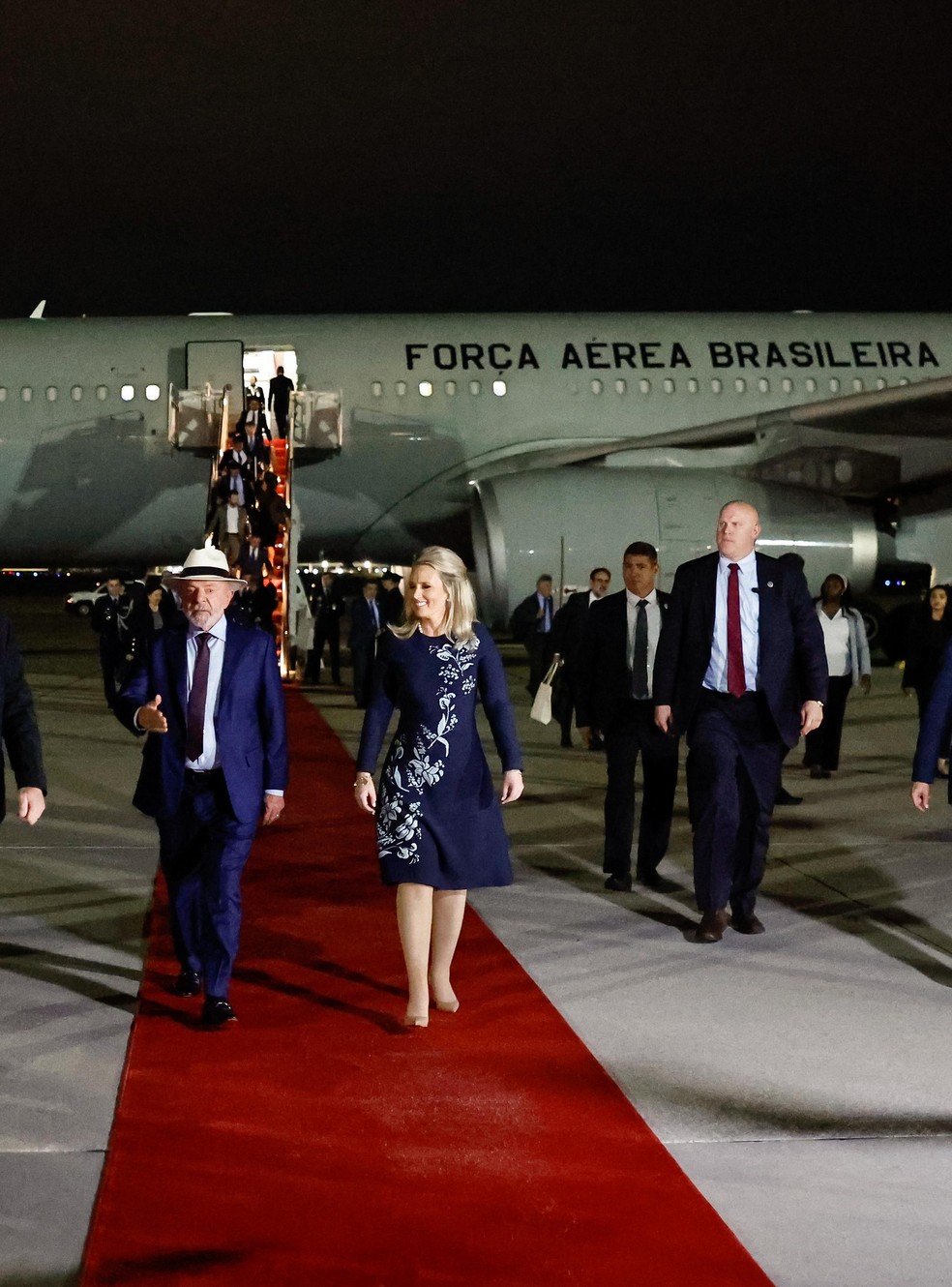 Lula chega em Washington, nos Estados Unidos. — Foto: Ricardo Stuckert / PR