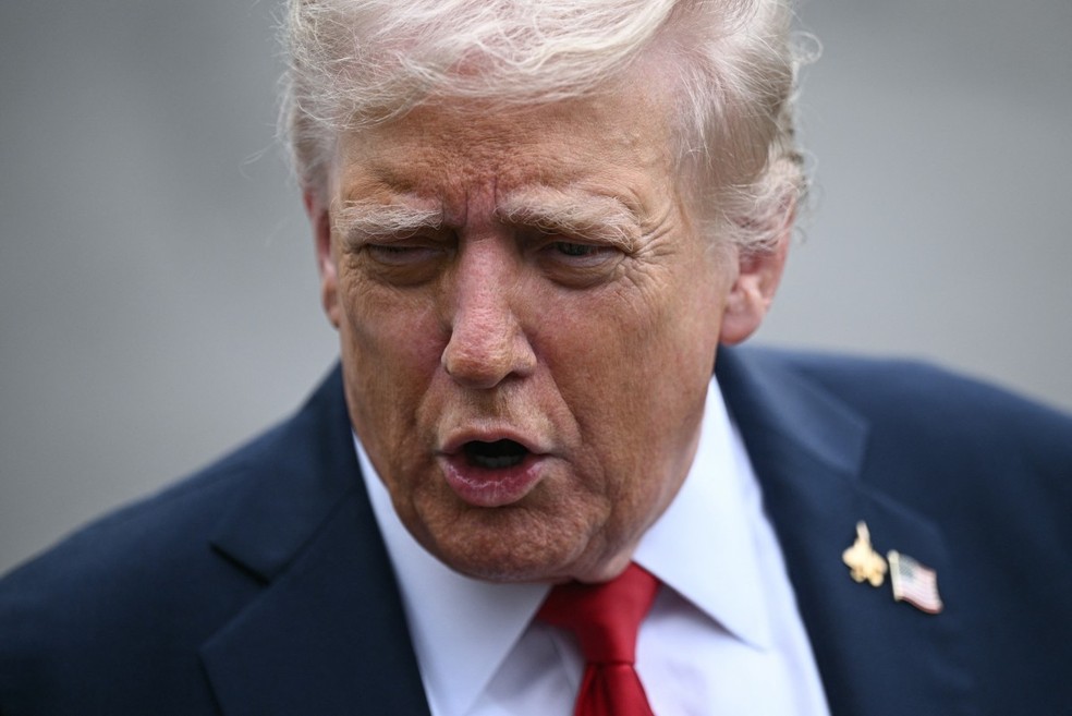Presidente dos Estados Unidos, Donald Trump. — Foto: BRENDAN SMIALOWSKI / AFP