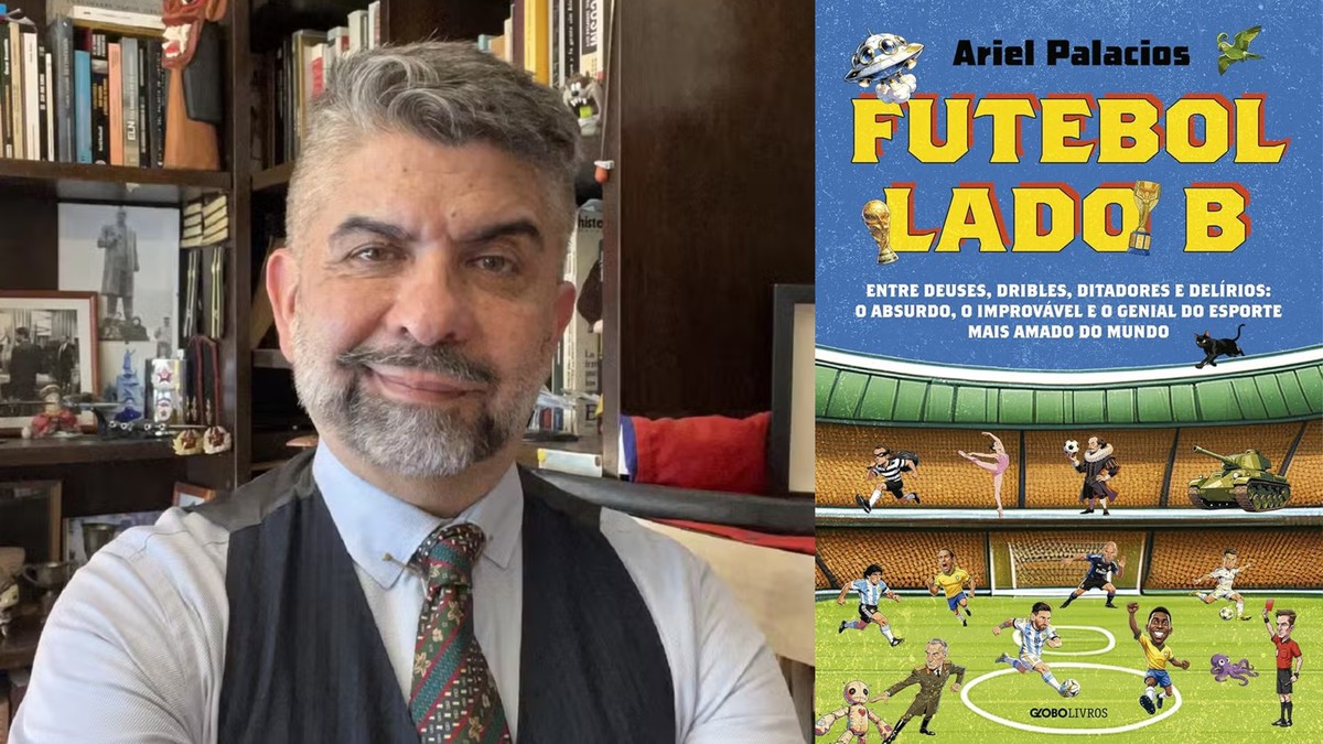 Ariel Palacios lança livro 'Futebol Lado B': ‘Quis ver o que geralmente ignoramos ou não percebemos’
