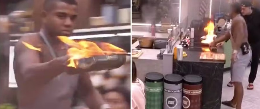 Davi apagou a panela pegando fogo com leo do jeito certo? Saiba como fazer  para no se queimar