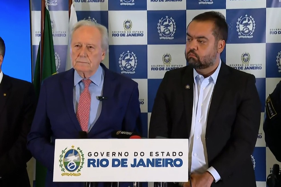 Castro e Lewandowski anunciam parceira contra o crime organizado — Foto: Reprodução