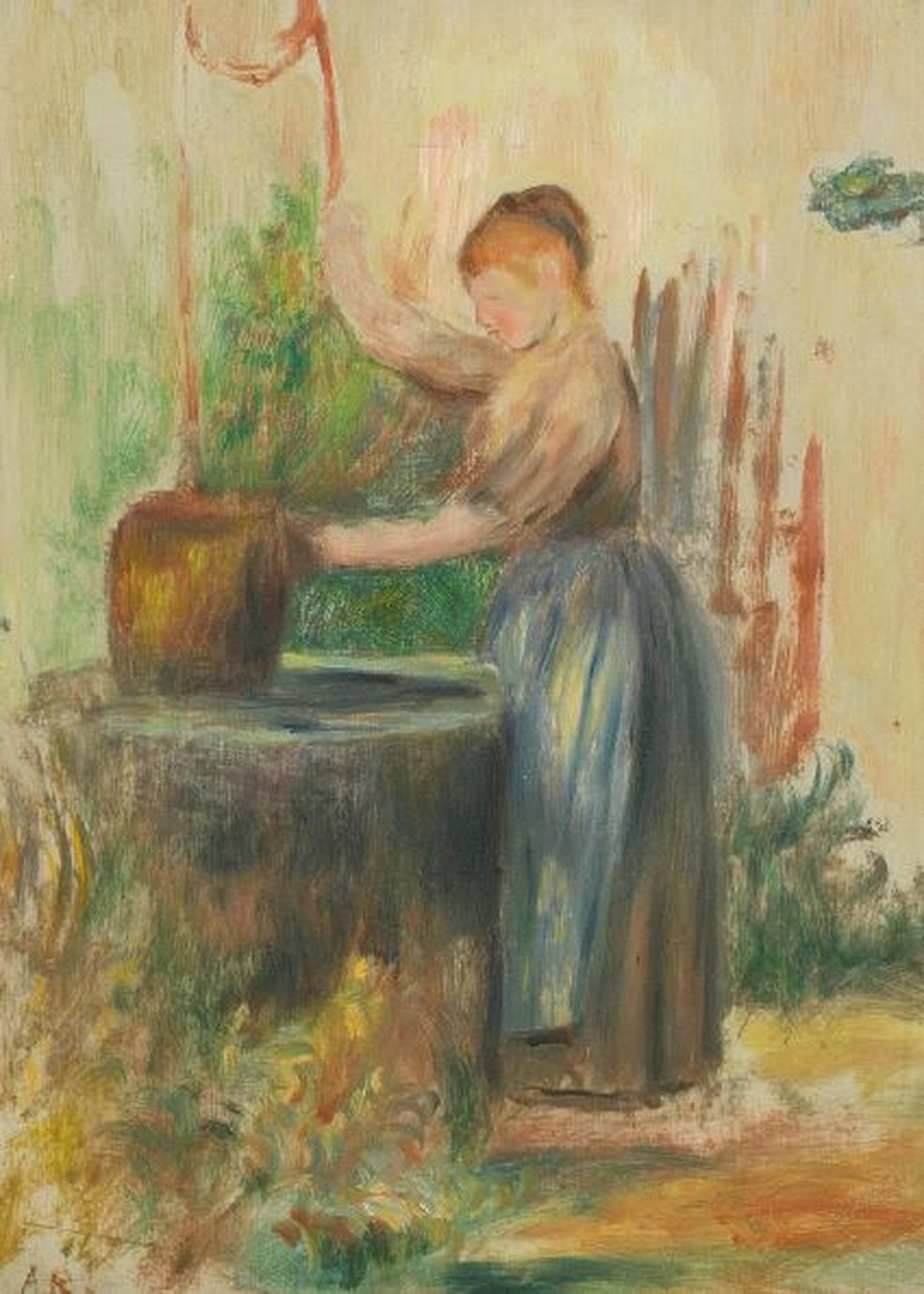 Jeune fille au puits (1886) — Foto: Museu Renoir