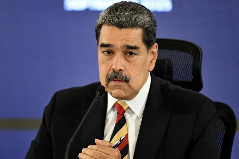Presidente da Venezuela, Nicolás Maduro. — Foto: Juan BARRETO / AFP