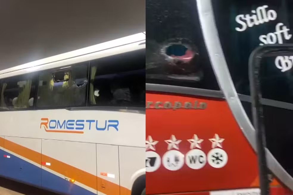 Cinco ônibus com passageiros de evento evangélico são apedrejados em MG - QTU Questões do Universo