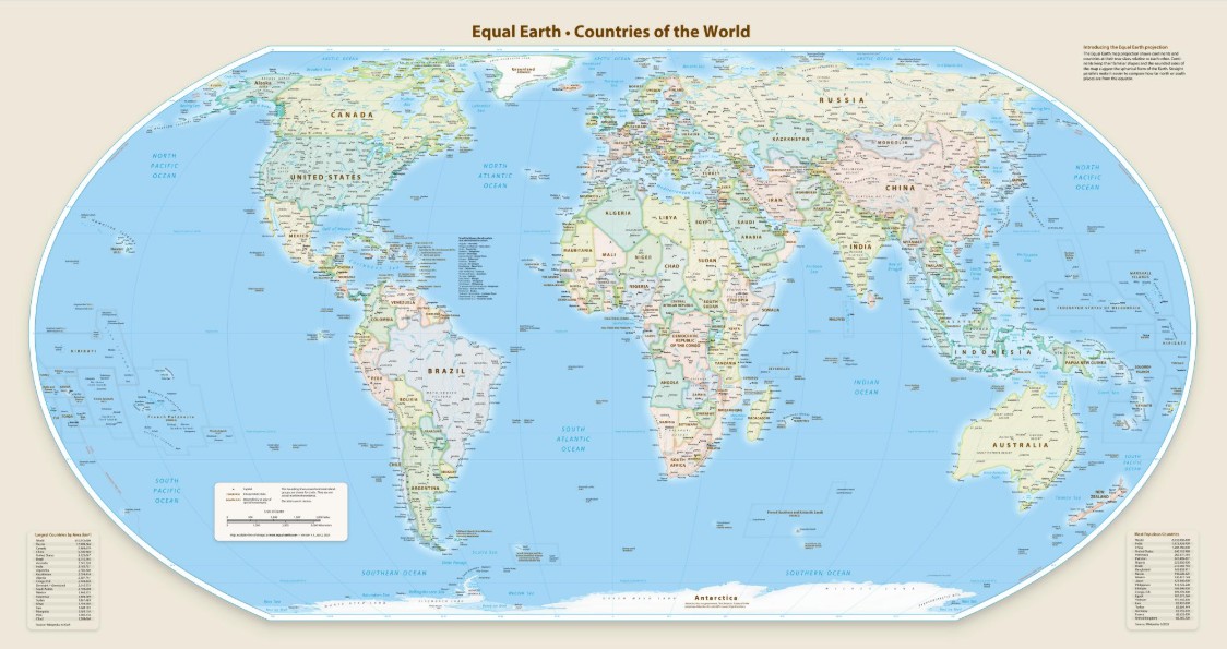 ONU vota nesta sexta (4) adoção de novo mapa-múndi com verdadeiras dimensões da África - Foto