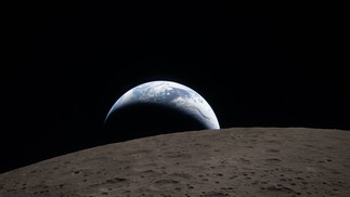 Imagem do lado oculto da Lua. — Foto: Divulgação/NASA