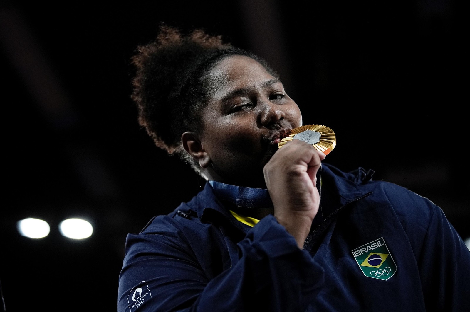 Jogos Olímpicos Paris 2024 - Judô Feminino - Beatriz Souza conquista ouro.  — Foto: Alexandre Loureiro/COB