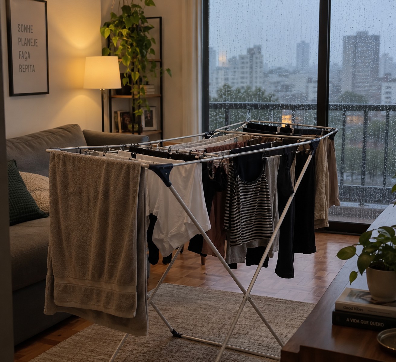 Com a chuva, buscas por lavanderia disparam e improviso para secar roupa preocupa especialistas