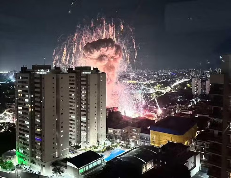 Explos&atilde;o causa estragos no Tatuap&eacute;, em S&atilde;o Paulo