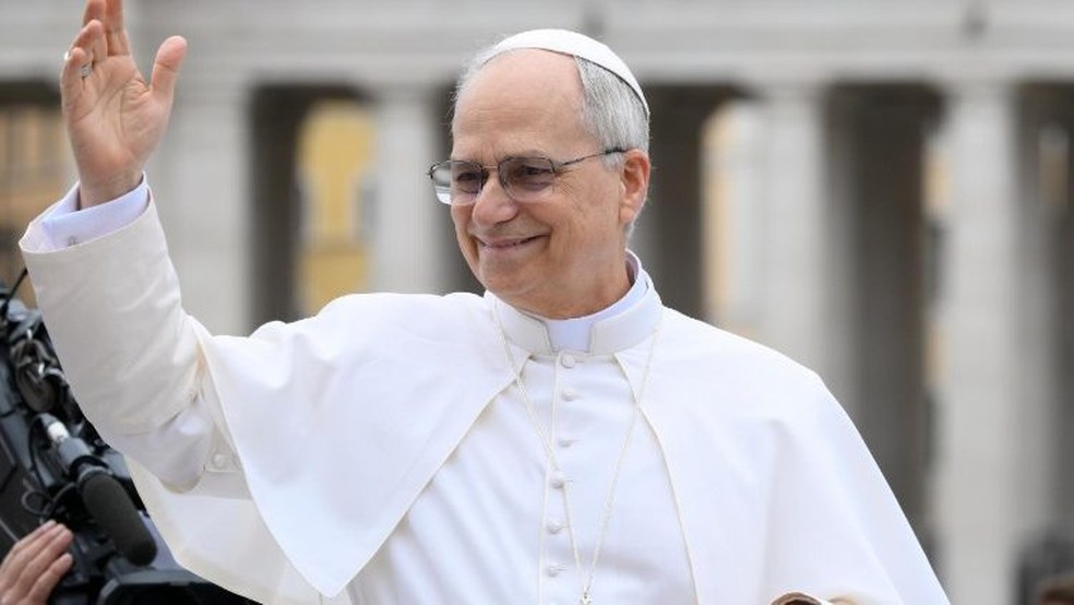 Papa Leão XIV faz primeira audiência geral no Vaticano. — Foto: Reprodução/Vatican News