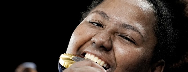Jogos Olímpicos Paris 2024 - Judô Feminino - Beatriz Souza conquista ouro.  — Foto: Alexandre Loureiro/COB