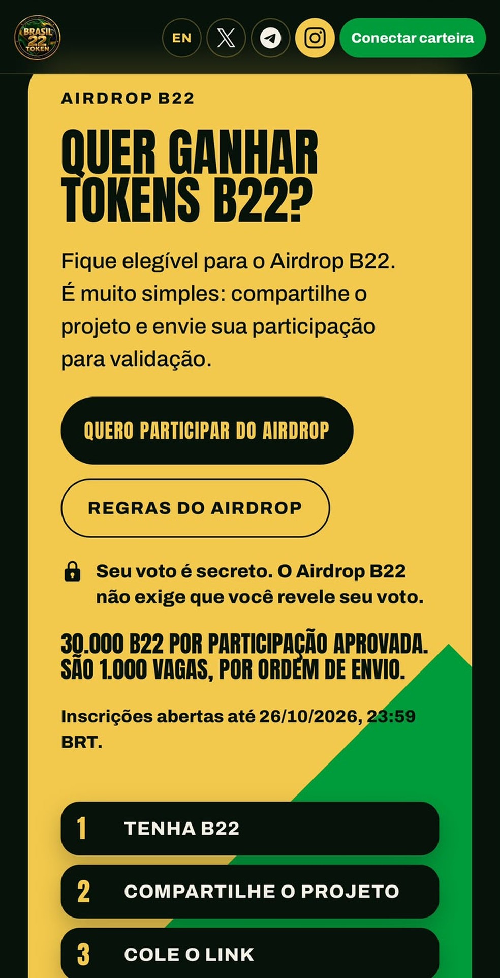 Site oferece criptomoedas como incentivo de apoio a Flávio Bolsonaro