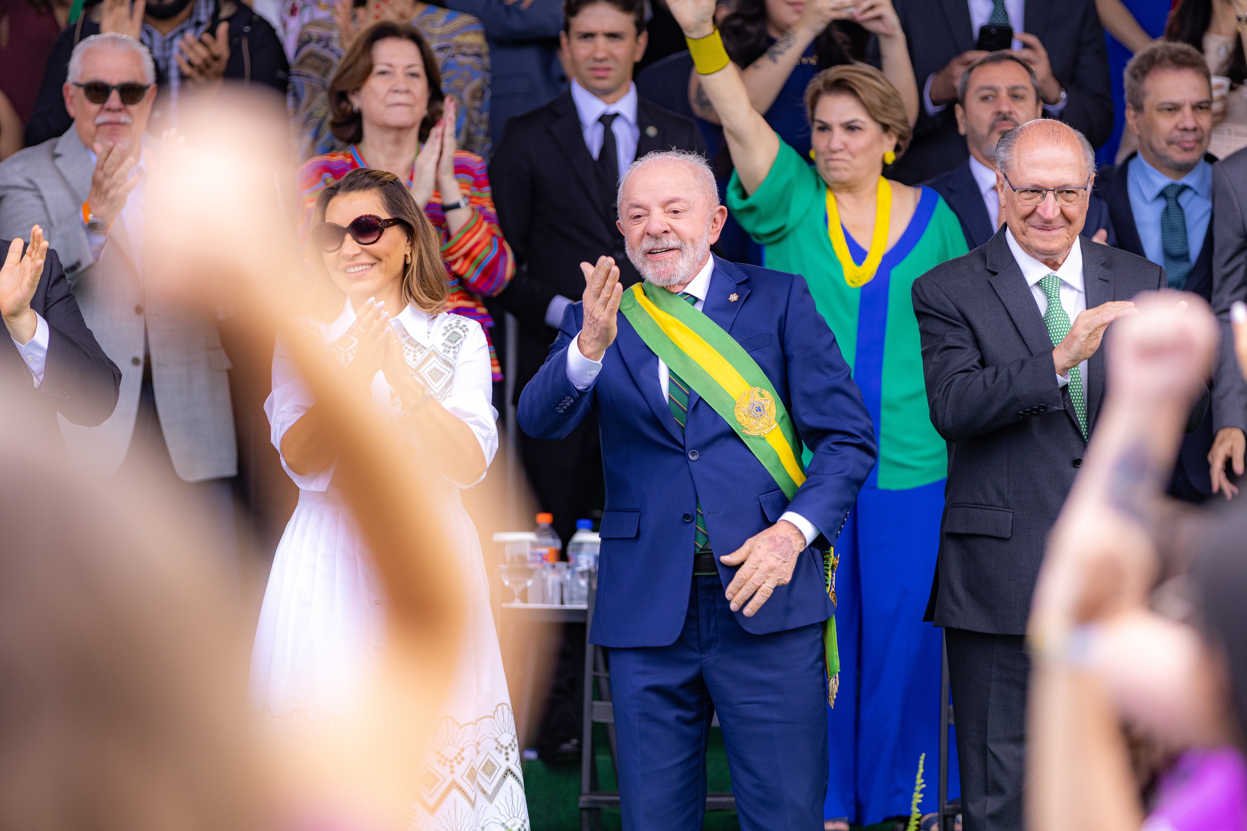 Representantes dos Três Poderes acompanham desfile de 7 de Setembro em meio à crise no STF - Foto
