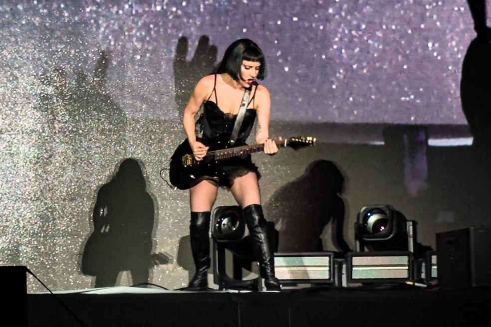Show da Lady Gaga na praia de Copacabana, no Rio de Janeiro — Foto: Eduardo Valente/iShoot/Agência O Globo