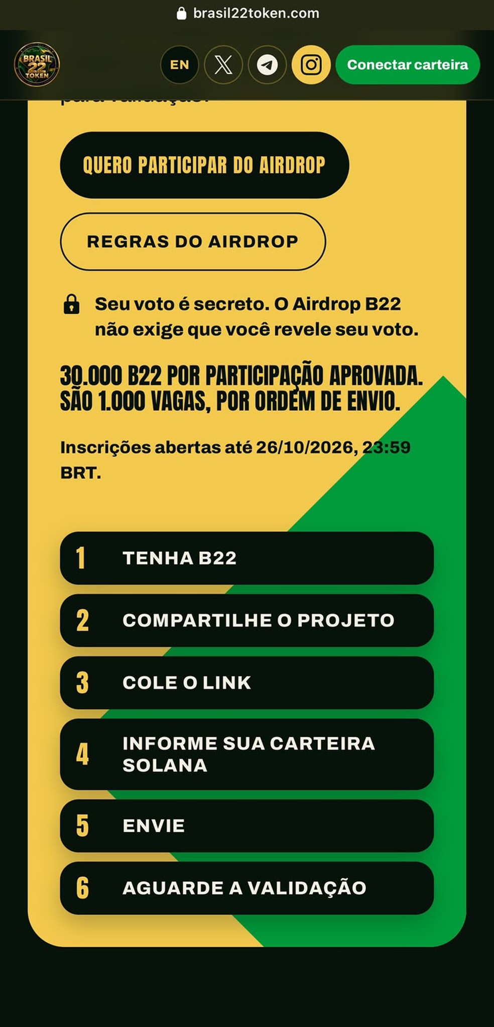 Site oferece criptomoedas como incentivo de apoio a Flávio Bolsonaro