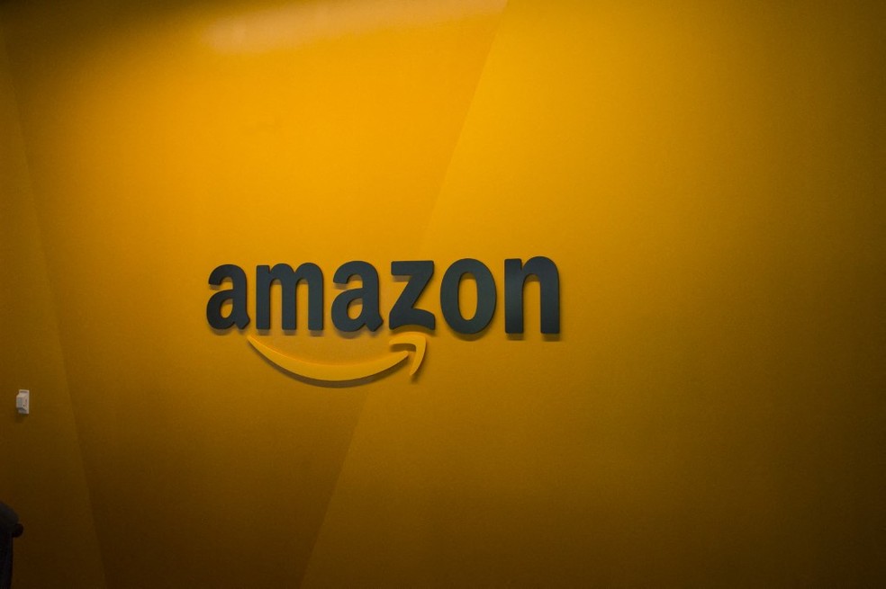 Logo da Amazon. — Foto: DAVID RYDER / GETTY IMAGES NORTH AMERICA / GETTY IMAGES VIA AFP