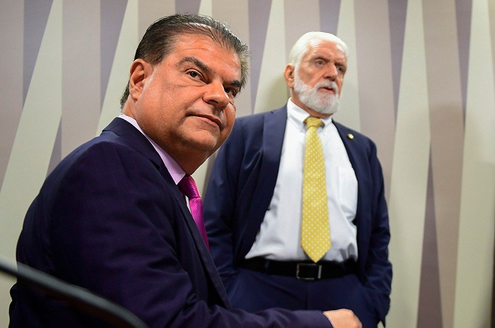 Presidente da CRE, Nelsinho lidera comitiva, da qual participa líder do governo. — Foto: Saulo Cruz/Agência Senado