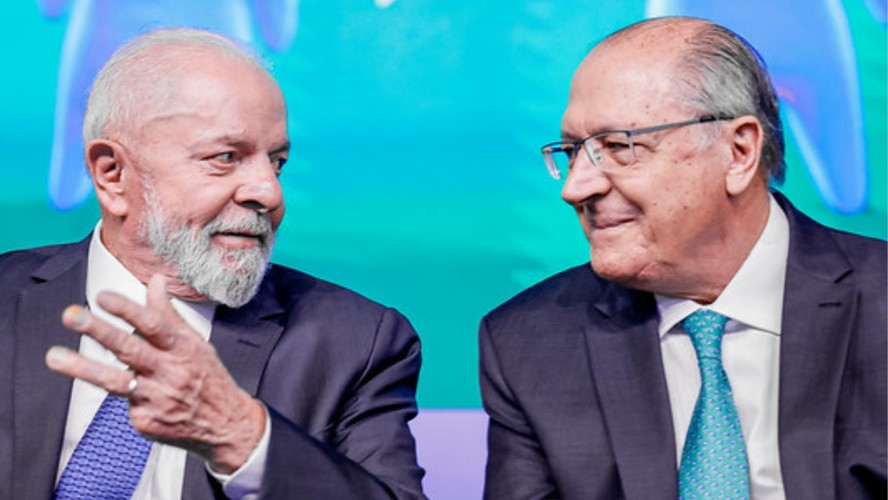 Presidente Lula e o vice-presidente Geraldo Alckmin