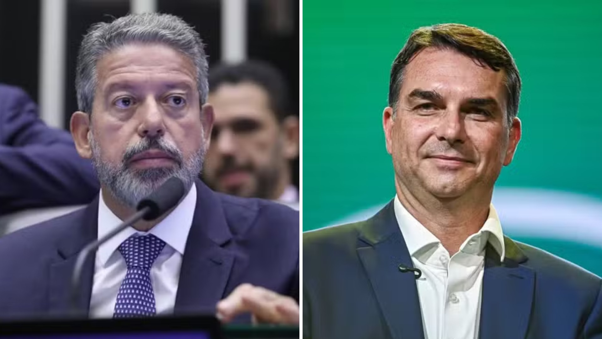 Lira visita Flávio Bolsonaro fora da agenda em Brasília