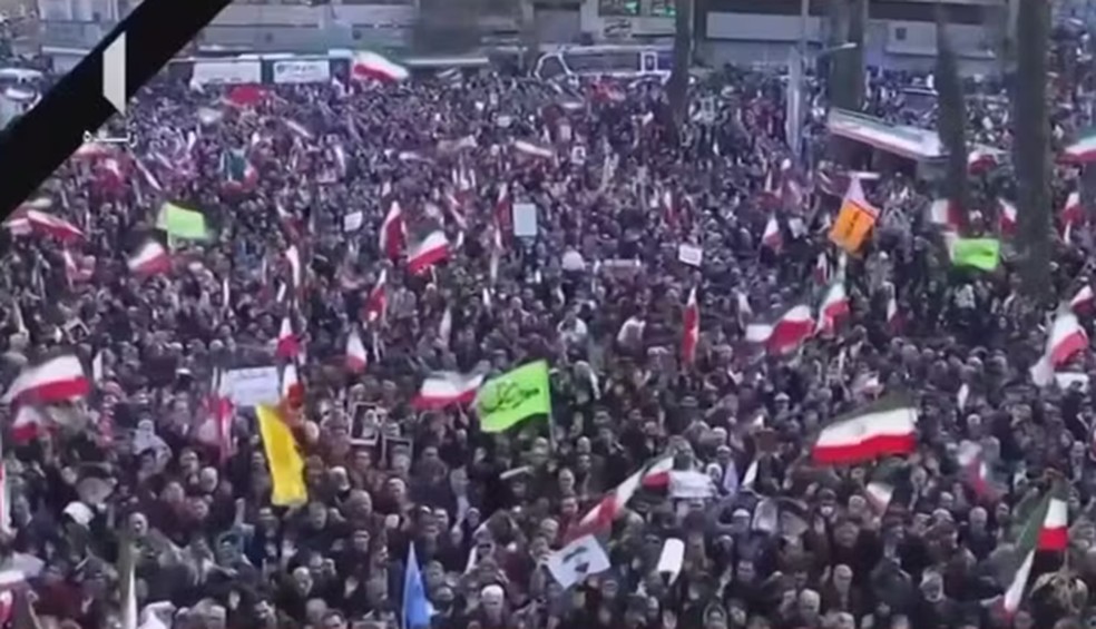 Protestos no Ir&atilde; &mdash; Foto: Reprodu&ccedil;&atilde;o/TV Globo