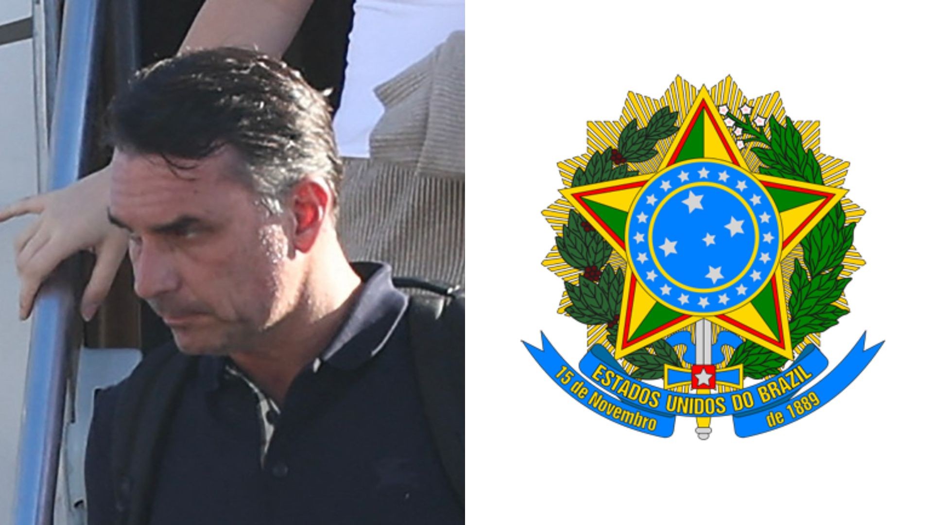 Flávio usa Brasão da República, com 'Estados Unidos do Brazil' escrito, em carta em que se autodeclara presidente