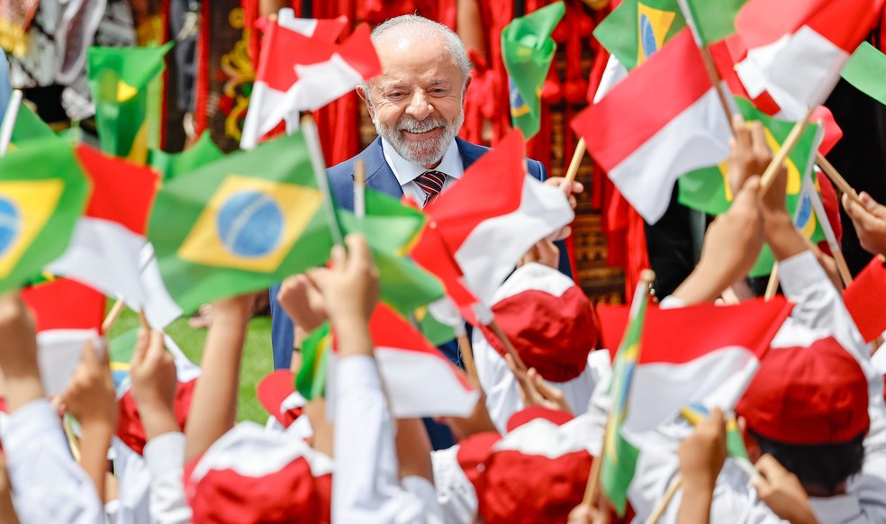 Presidente Lula na Indonésia — Foto: Ricardo Stuckert / PR