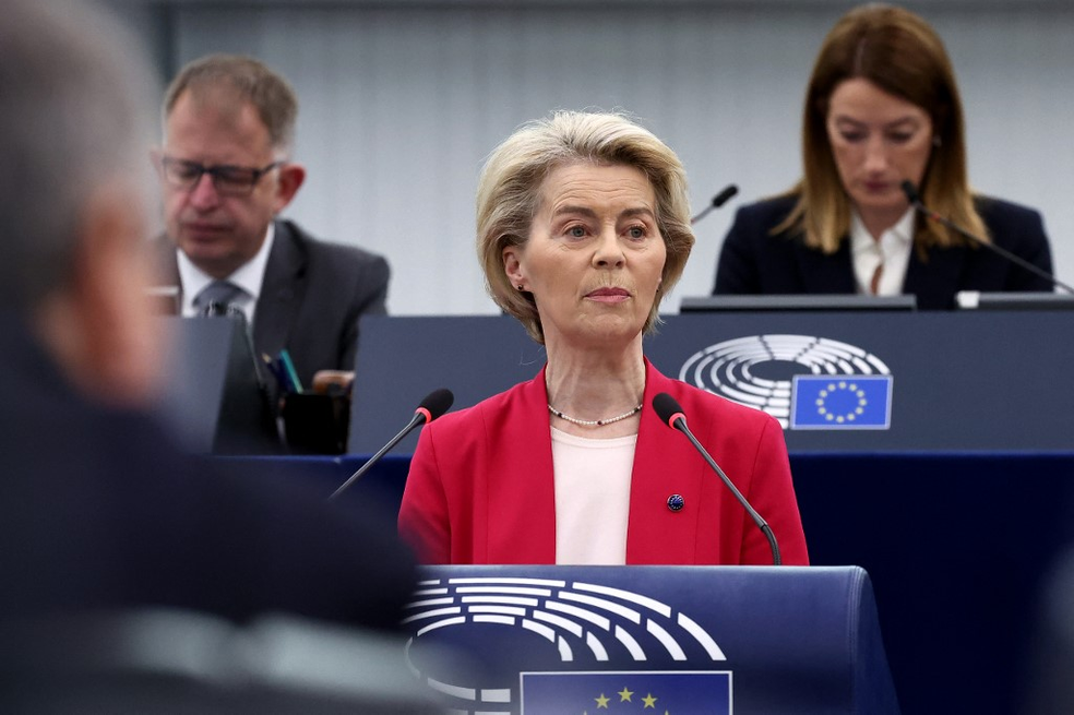 Presidente da Comissão Europeia, Ursula von der Leyen. — Foto: FREDERICK FLORIN / AFP