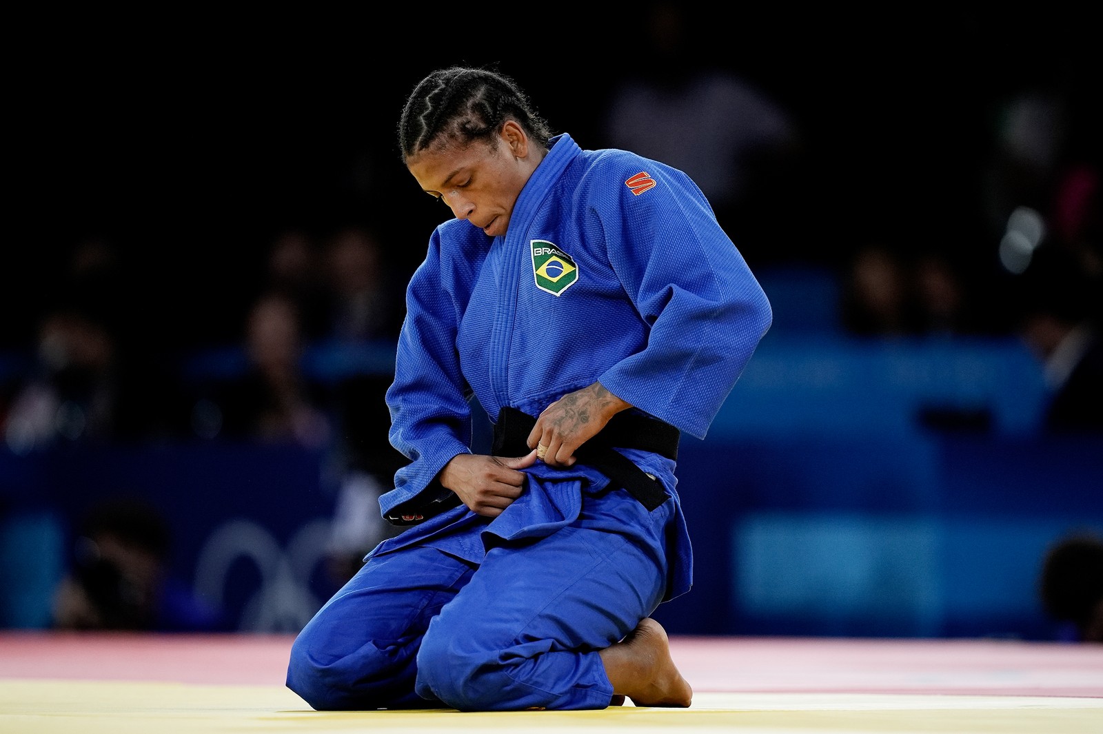 Rafaela Silva disputa medalha para o Brasil no judô feminino — Foto: Alexandre Loureiro/COB