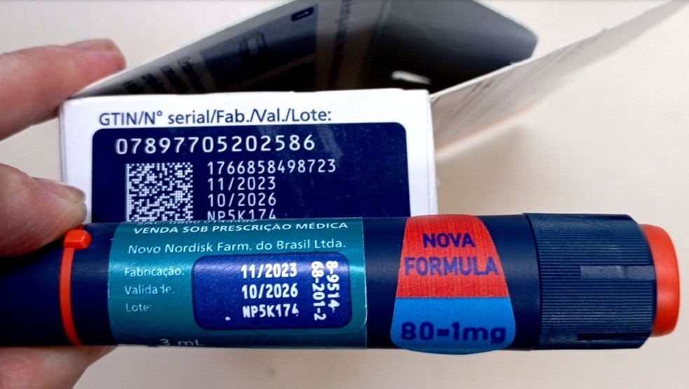 Caneta de Ozempic falsa continha insulina de ação rápida. Mulher foi internada ao apresentar quadro de hipoglicemia. — Foto: Divulgação/Polícia Civil RJ