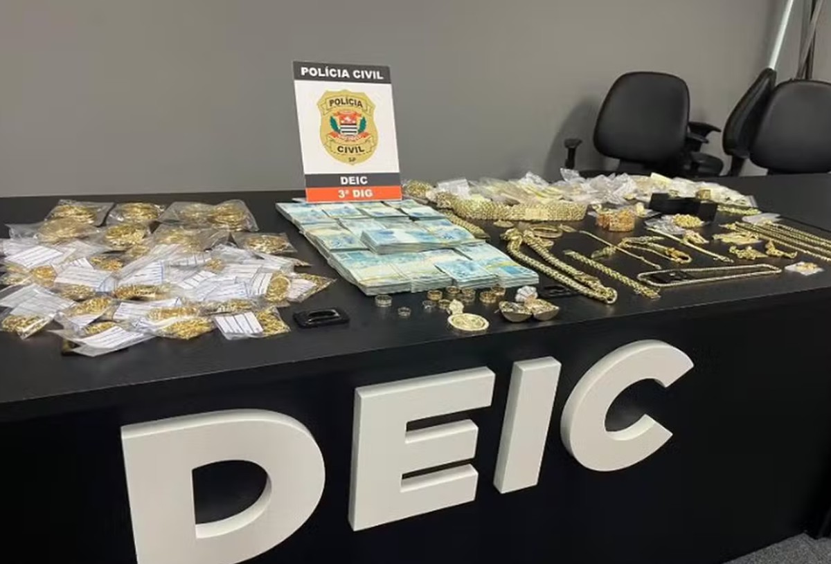 Polícia de São Paulo realiza operação contra suspeitos de roubas joias de ouro e derreter peças para venda