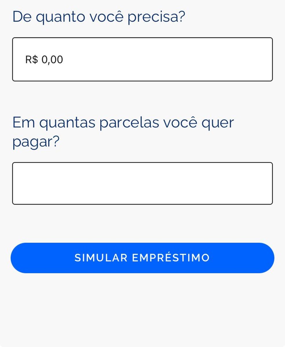 Simulação dentro do aplicativo da Carteira de Trabalho digital. — Foto: Reprodução