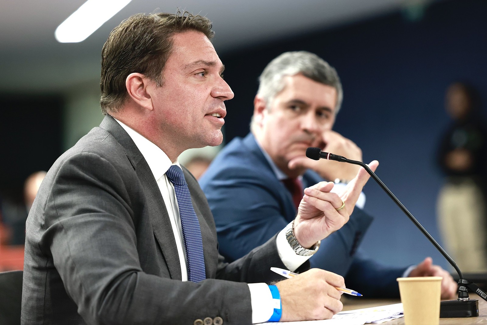 Alexandre Ramagem, deputado federal e ex-diretor-geral da Abin, em depoimento no STF — Foto: Fellipe Sampaio/STF