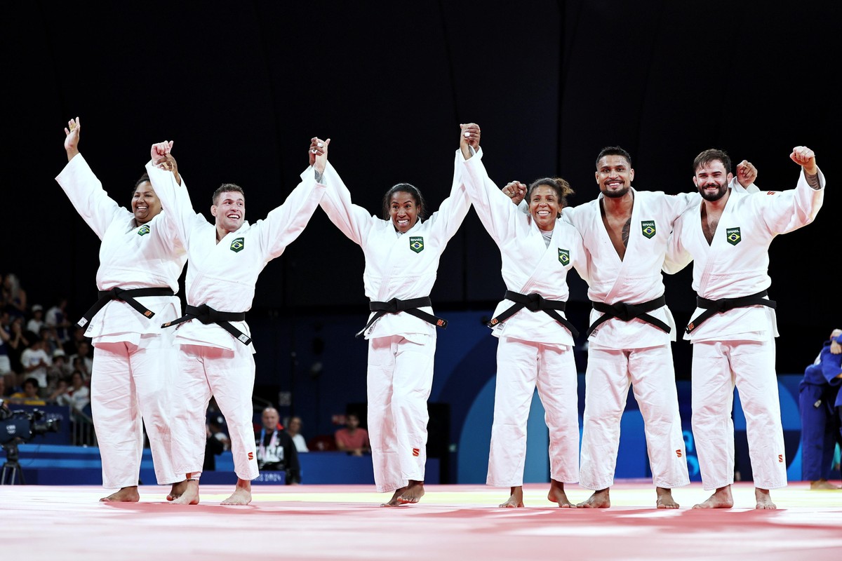 Brasil conquista o bronze no judô por equipes