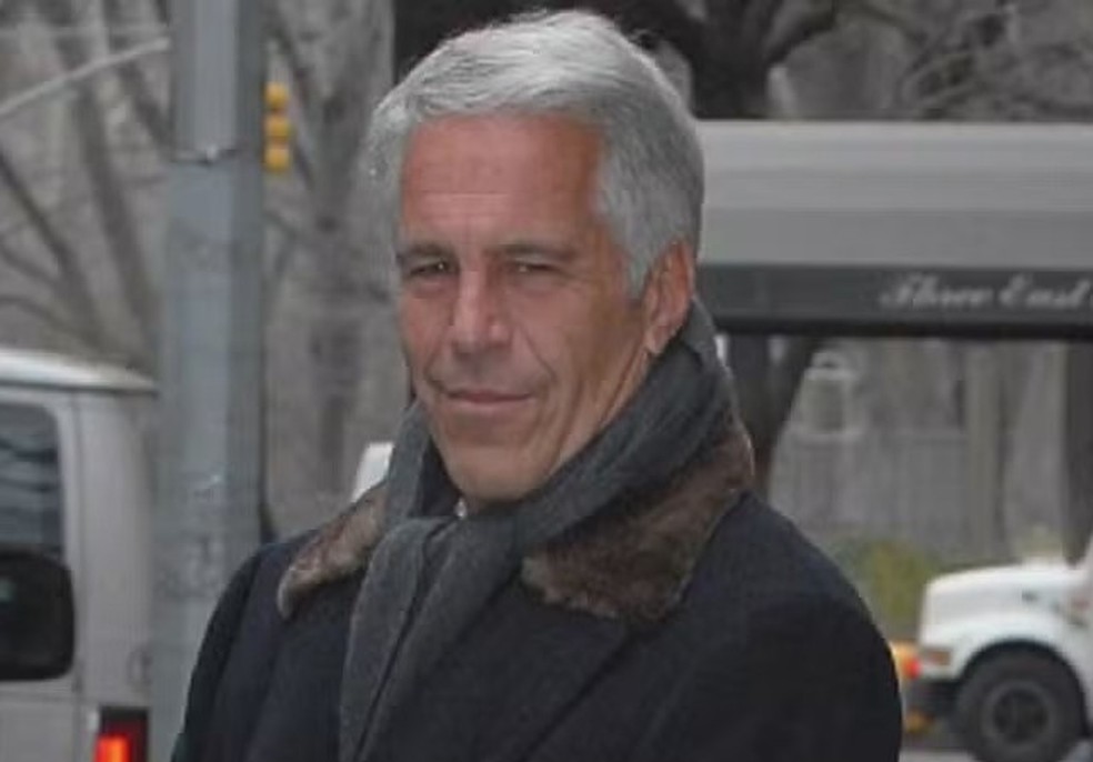 Jeffrey Epstein — Foto: Reprodução/Jornal Nacional