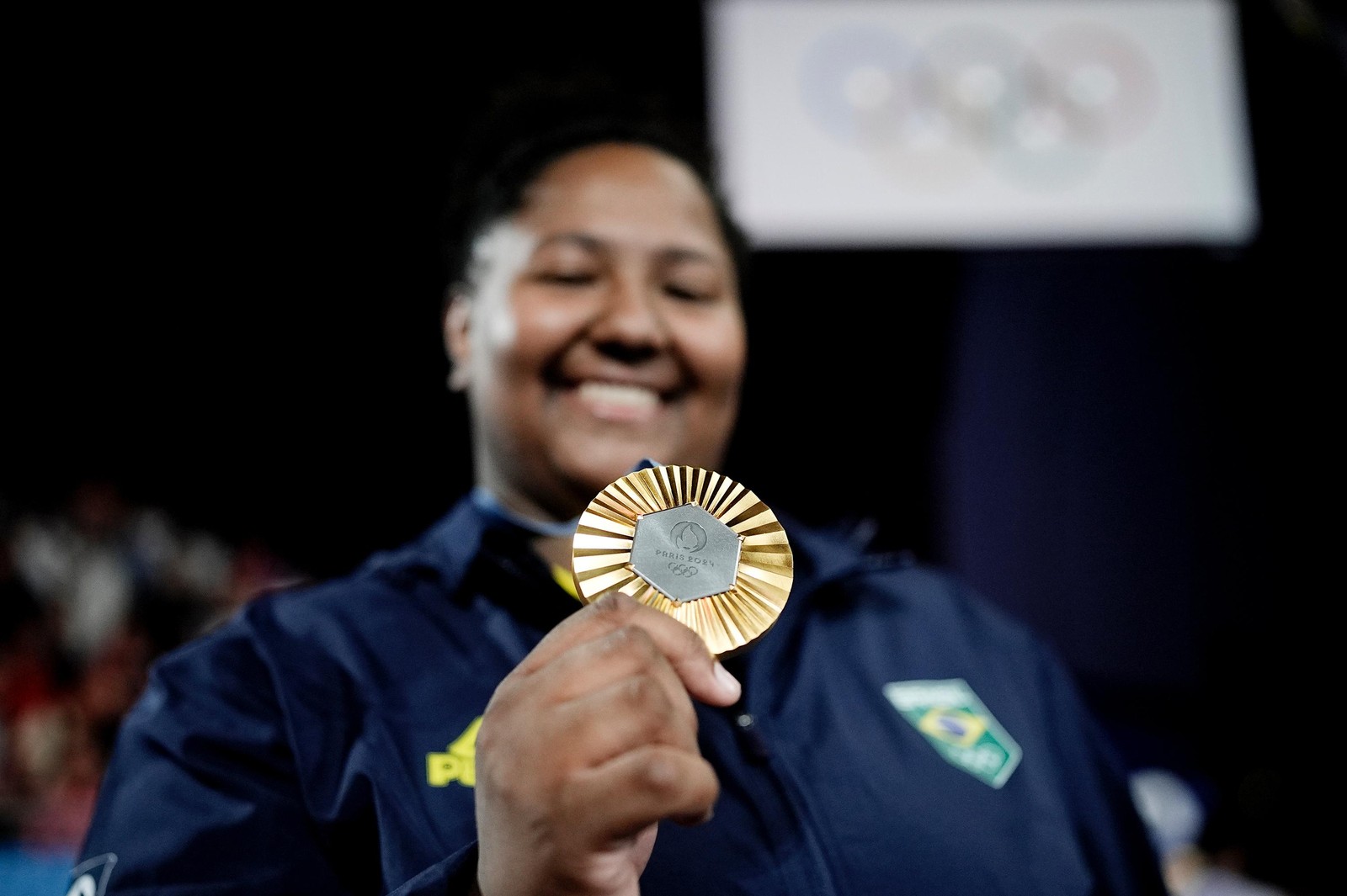 Jogos Olímpicos Paris 2024 - Judô Feminino - Beatriz Souza conquista ouro.  — Foto: Alexandre Loureiro/COB