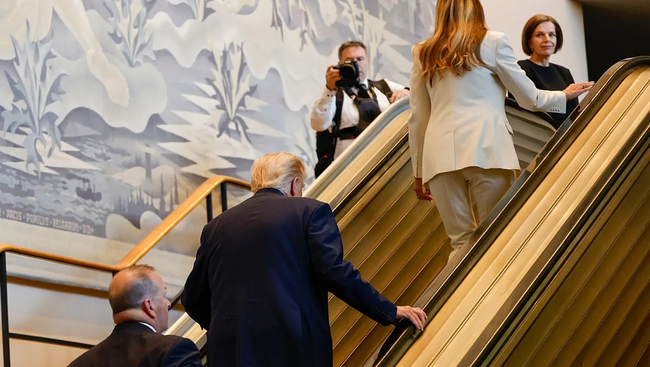 ONU faz várias verificações para evitar problemas com Trump após elevador e teleprompter travarem - Foto