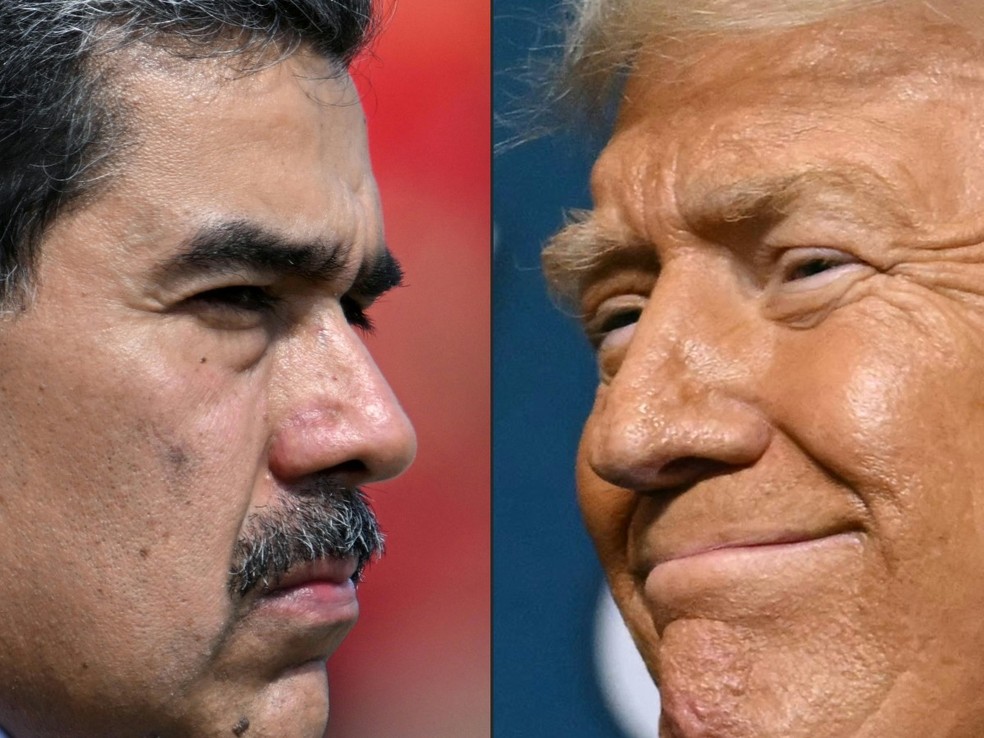 Nicolás Maduro e Donald Trump. — Foto: AFP