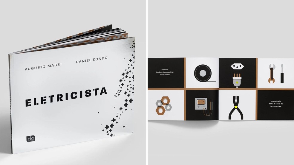 Livro 'Eletricista', de Augusto Massi e Daniel Kondo. — Foto: Divulgação