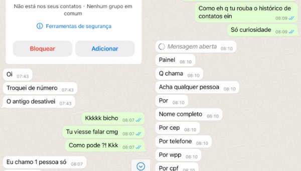 Advogado mostra conversa com golpista que fingiu ser ele no WhatsApp
