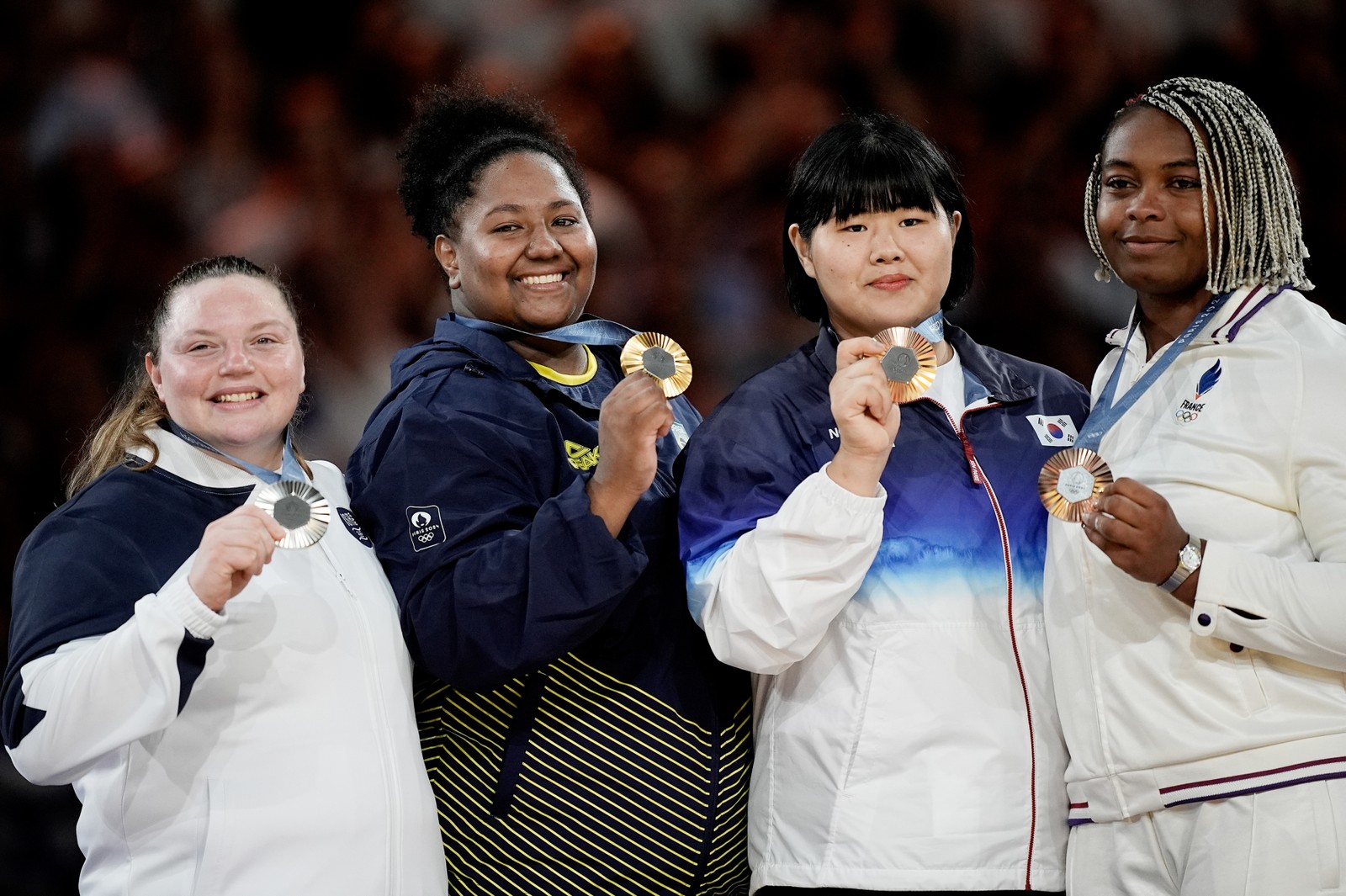 Jogos Olímpicos Paris 2024 - Judô Feminino - Beatriz Souza conquista ouro.  — Foto: Alexandre Loureiro/COB