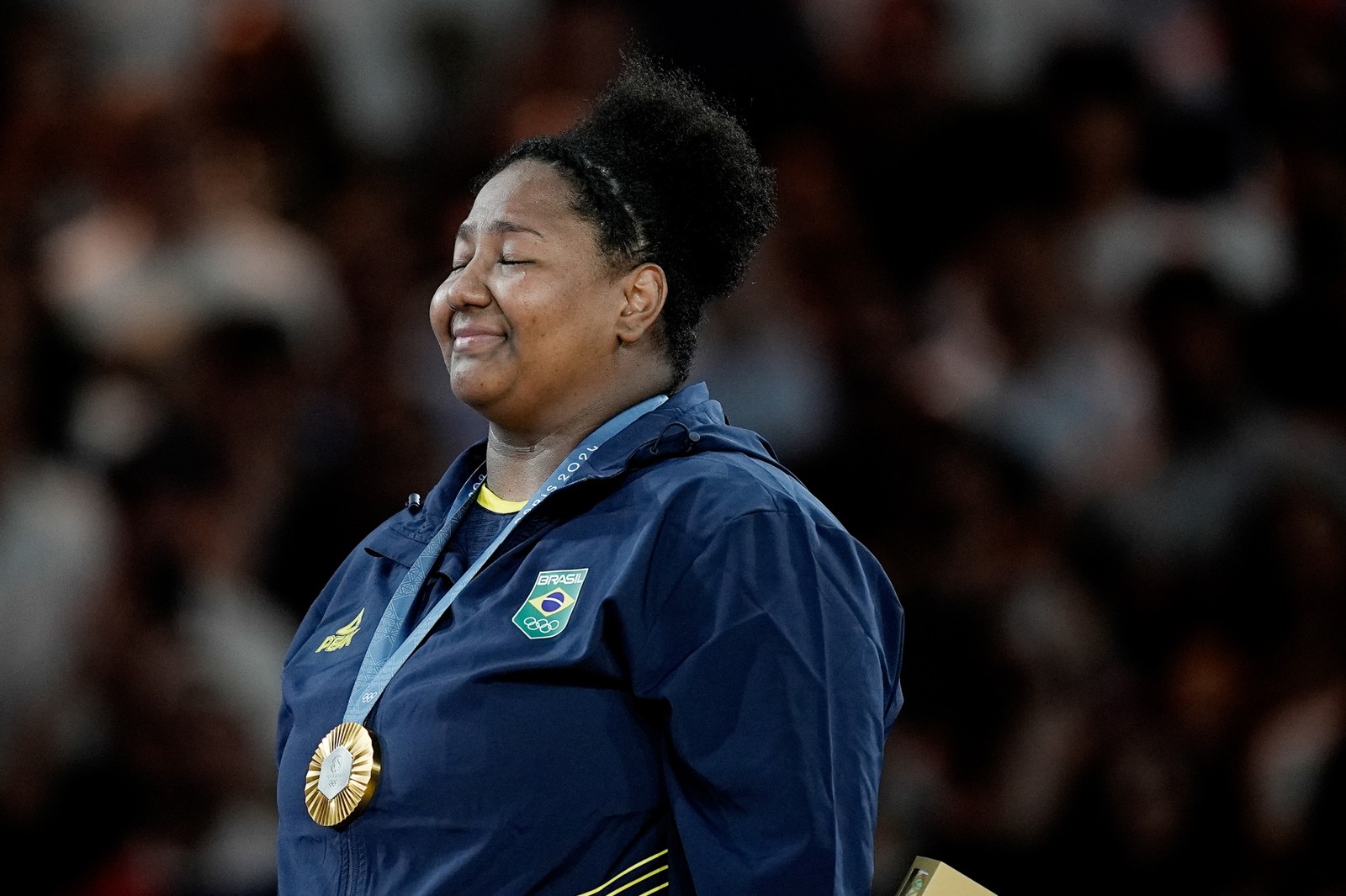 Jogos Olímpicos Paris 2024 - Judô Feminino - Beatriz Souza conquista ouro.  — Foto: Alexandre Loureiro/COB